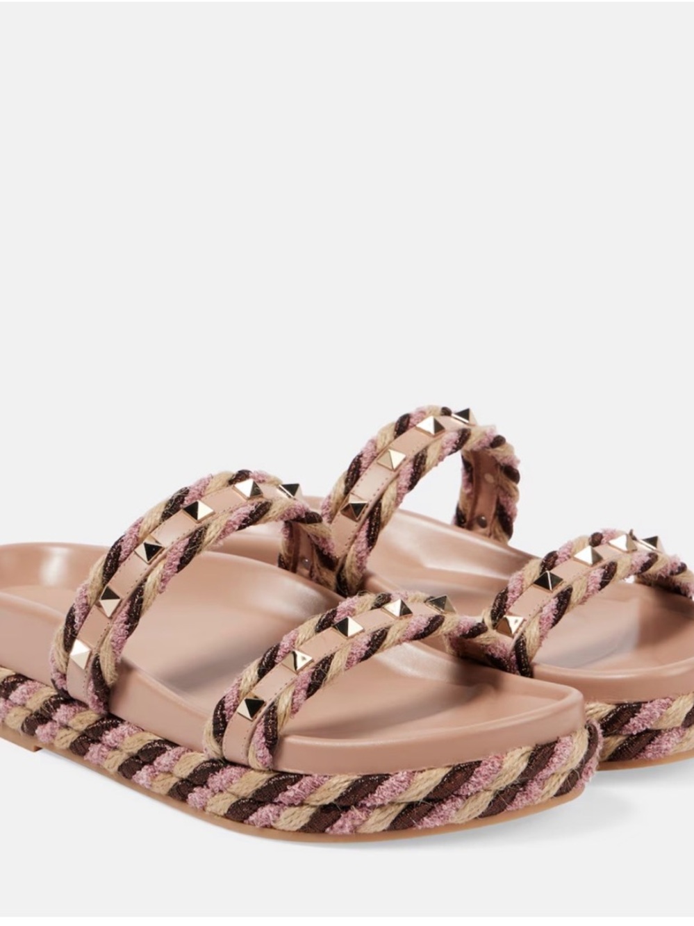 Authentic Brand New Valentino Rockstud slide sandals